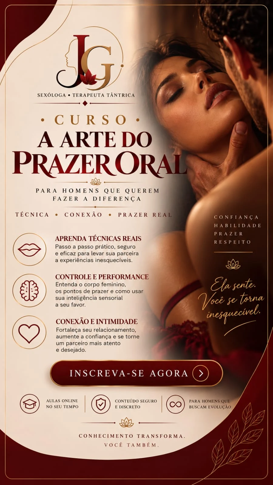 Imagem de apresentação do curso A Arte do Prazer Oral